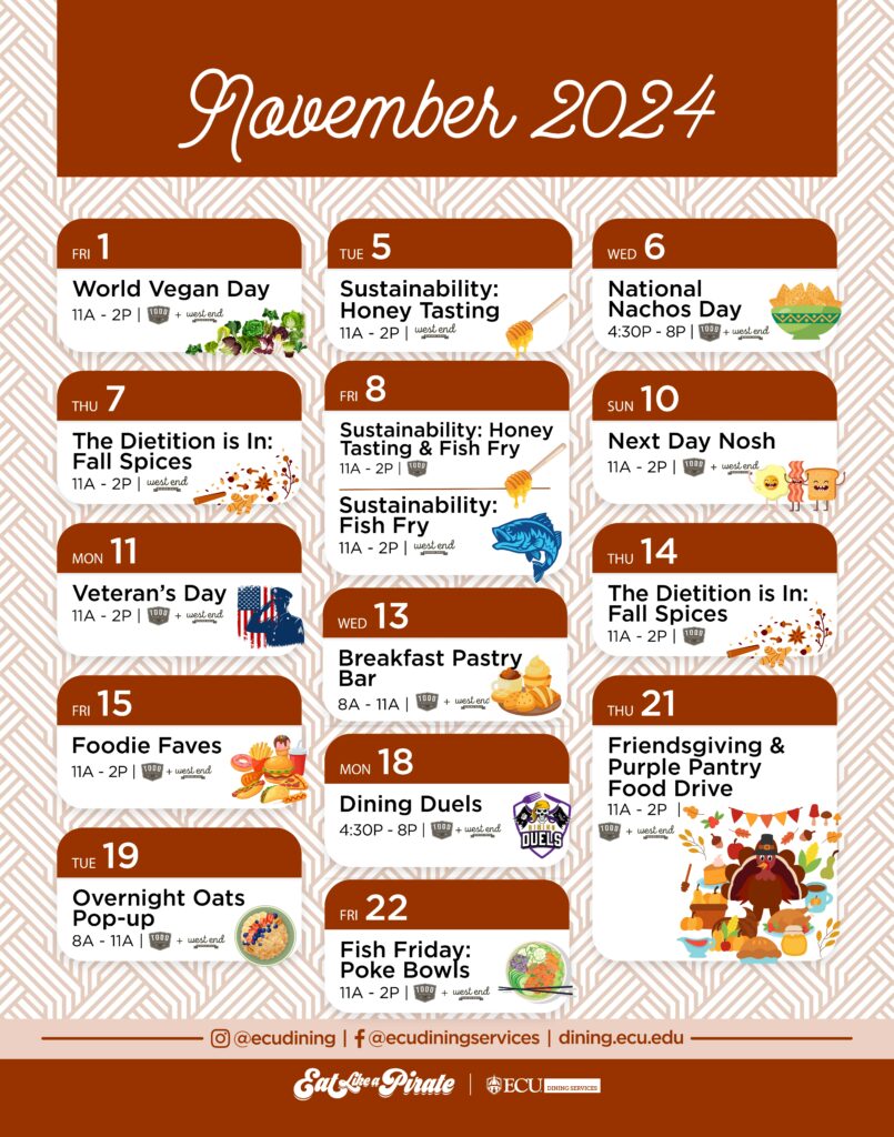 November Residential Calendar